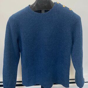 J.Crew Women's Sweater with Gold Buttons